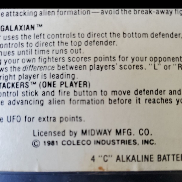 Coleco Galaxian Tabletop Mini Arcade - Picture 6 of 7